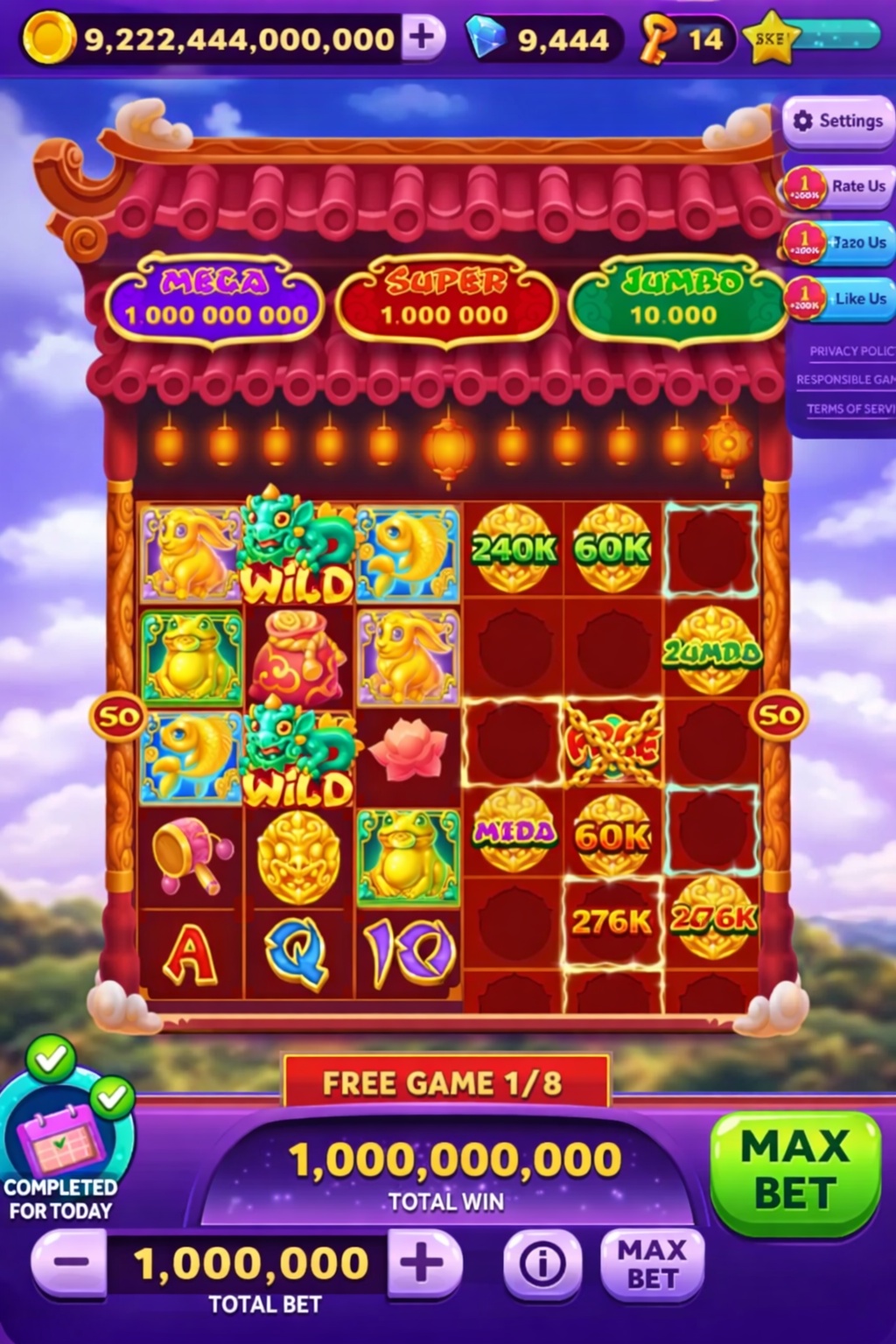 Blue Lake Casino game